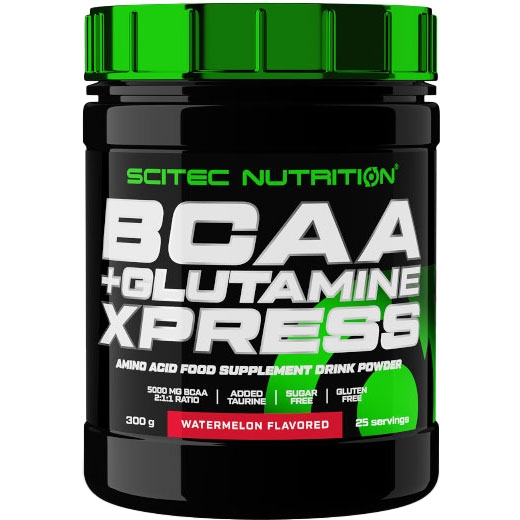 Аминокислота Scitec Nutrition BCAA+Glutamine Xpress Watermelon 300 г - фото 1