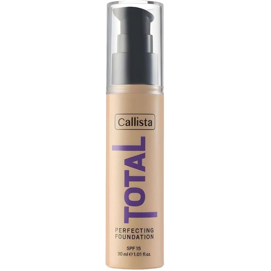 Тональный крем Callista Total Perfecting Foundation SPF 15 оттенок 210 Cashmere Beige 30 мл - фото 1