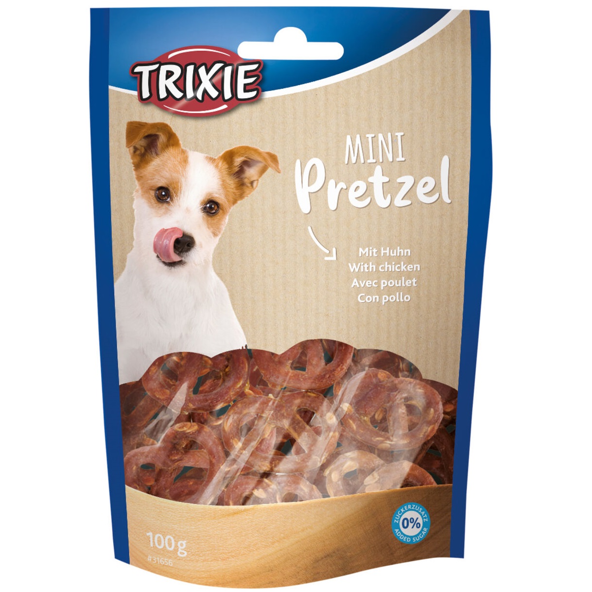 Лакомства для собак Trixie Mini Pretzels, крендель с курицей, 100 г (31656) - фото 1