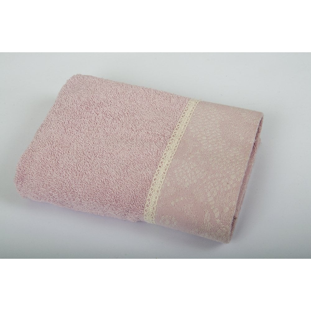 Полотенце Romeo Soft, 70 х 140 см, пудровый с белым (2000008489355) - фото 2