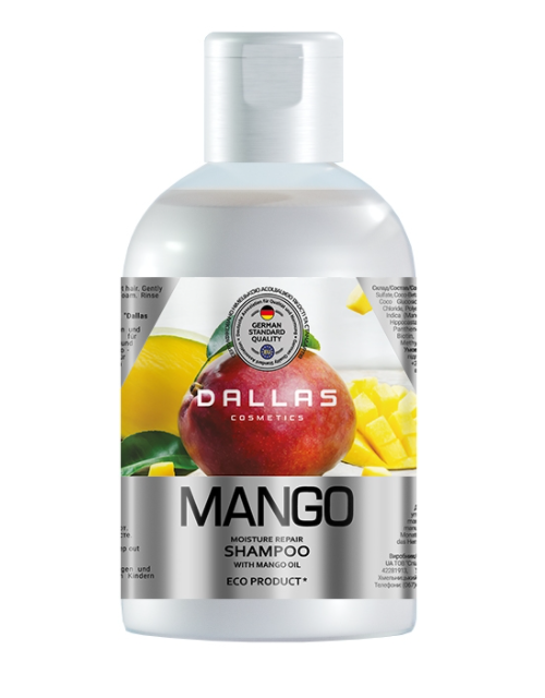 Поживний шампунь для волосся Dallas Cosmetics Mango з олією манго, 500 мл (723543) - фото 1