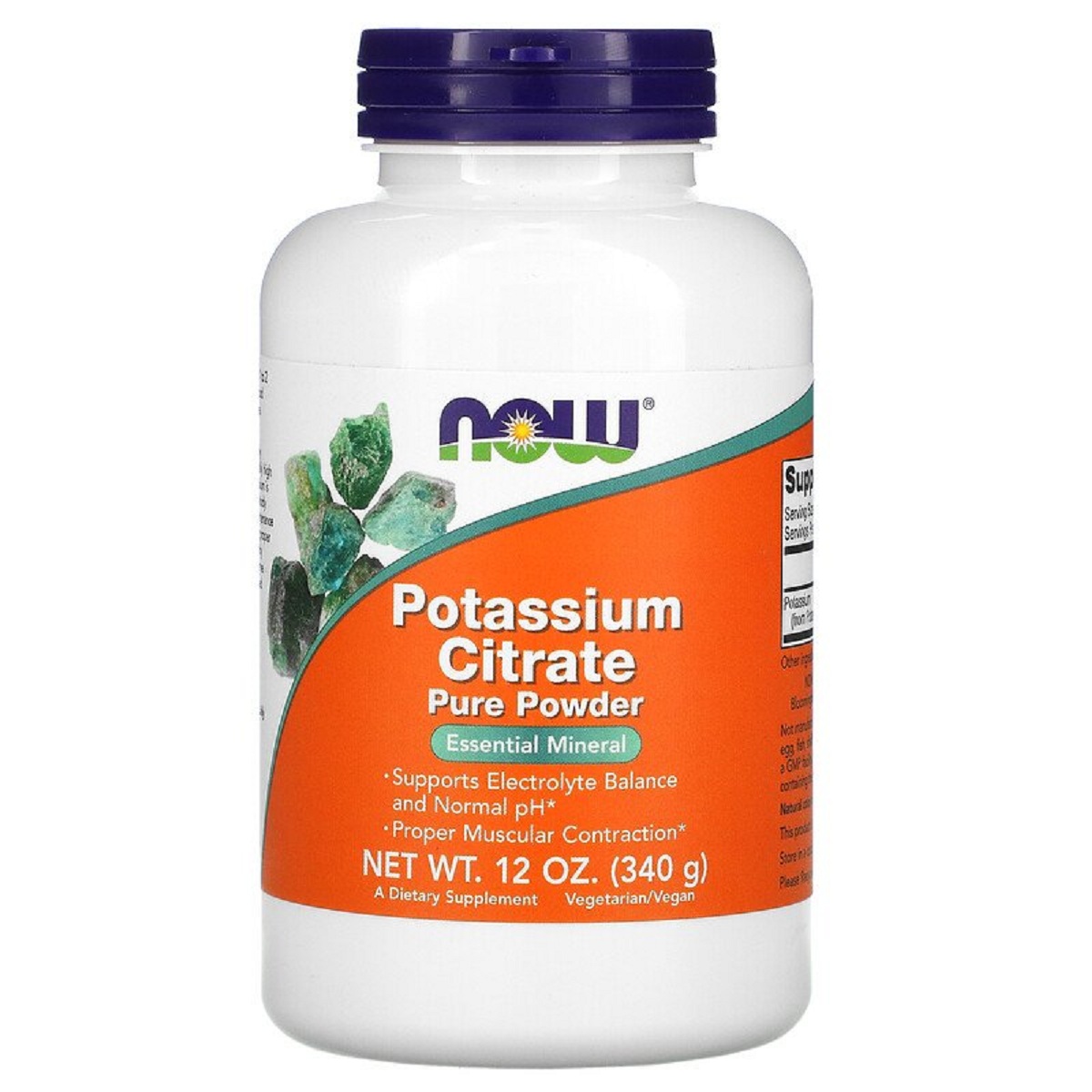 Цитрат Калия Now Foods Potassium Citrate Pure Powder 340 г - фото 1