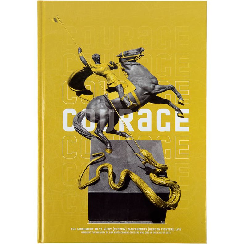 Книга записна Axent Courage A4 в клітинку 96 аркушів жовта (8422-552-A) - фото 1
