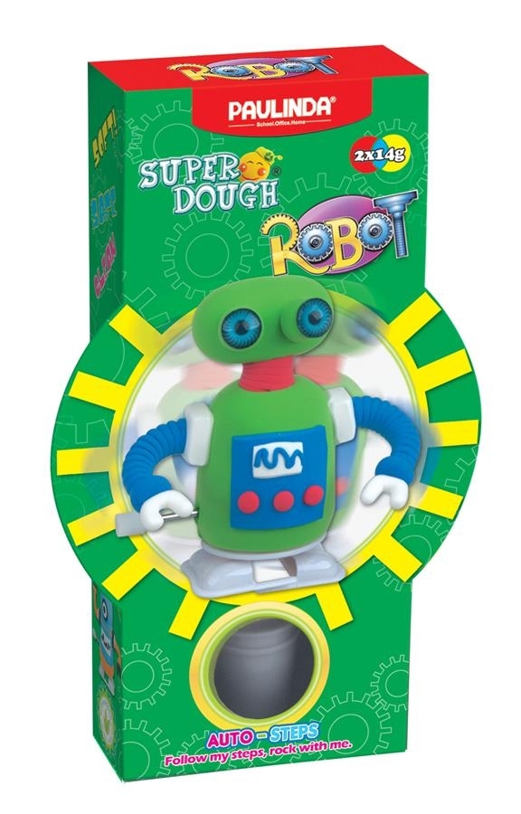 Маса для ліплення Paulinda Super Dough Robot, зелений (PL-081178-5) - фото 1