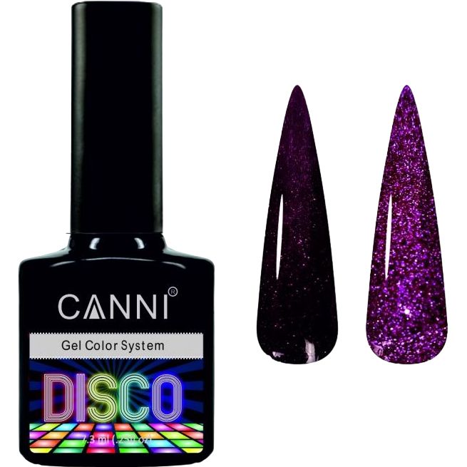 Светоотражающий гель-лак Canni Disco 3D flash №545 сочный гранат 7.3 мл - фото 1