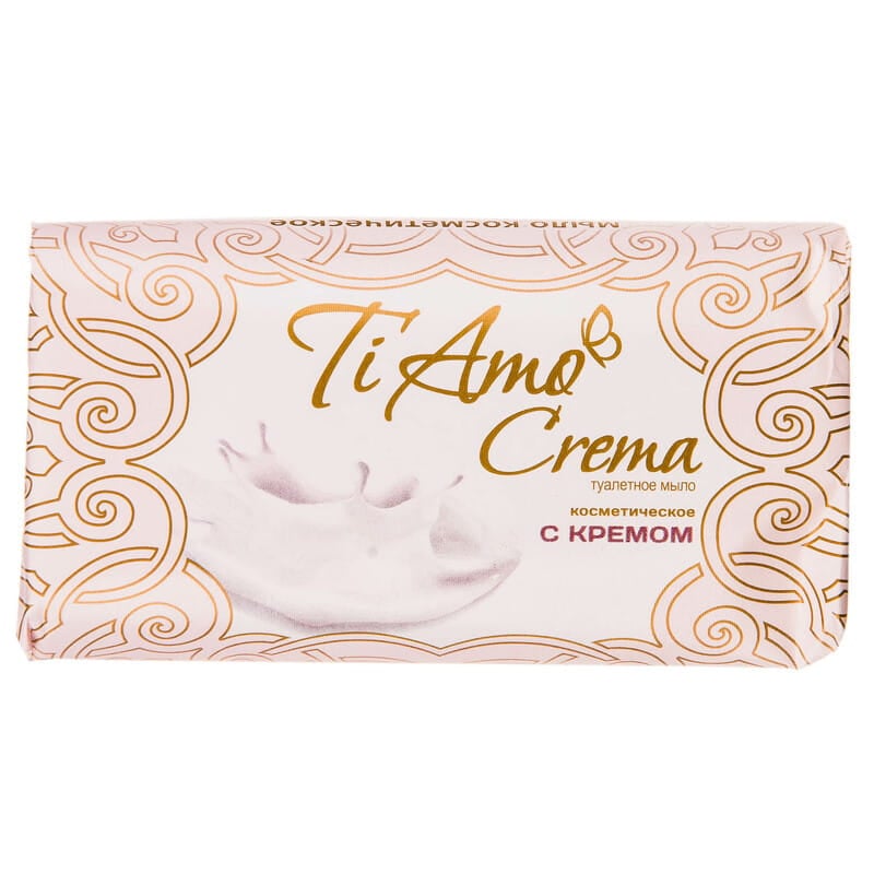 Твердое мыло Мыловаренные традиции Ti Amo Crema Косметическое с кремом, 140 г - фото 1