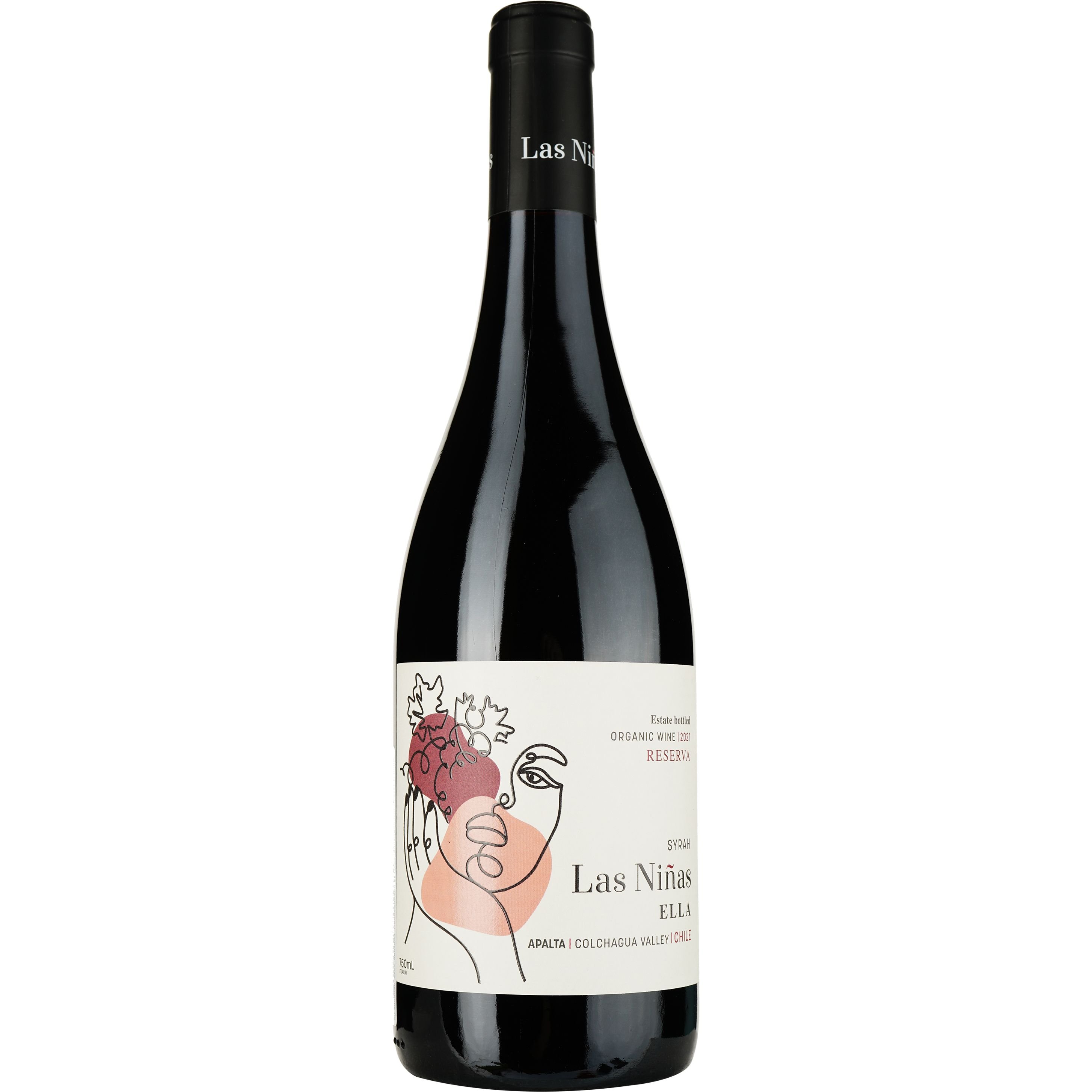 Вино Las Ninas Ella Reserva Syrah 2021 DO Apalta Colchagua червоне сухе 0.75 л - фото 1
