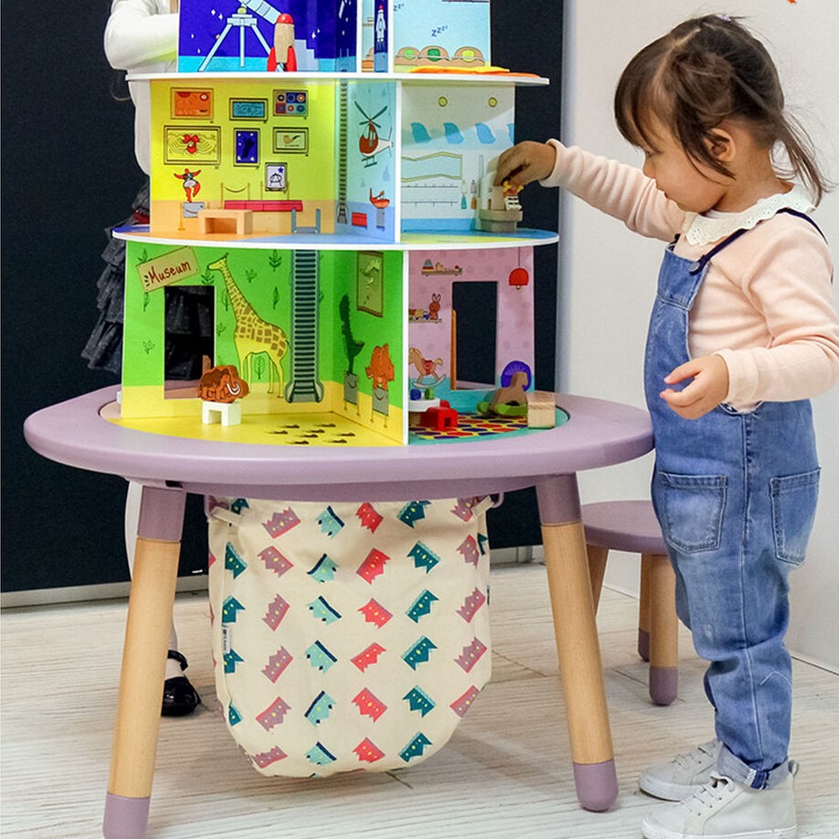 Детский игровой многофункциональный столик Stokke MuTable, сиреневый (581701) - фото 5