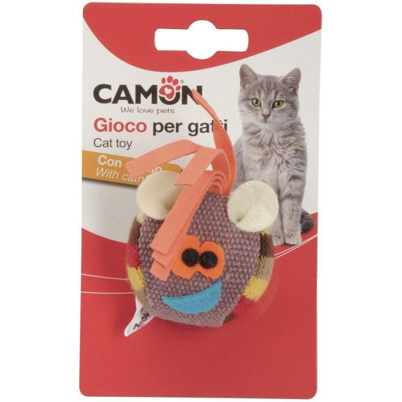 Іграшка для котів Camon Смайлик, з ароматом котячої м'яти, 5,5 см, в асортименті - фото 2