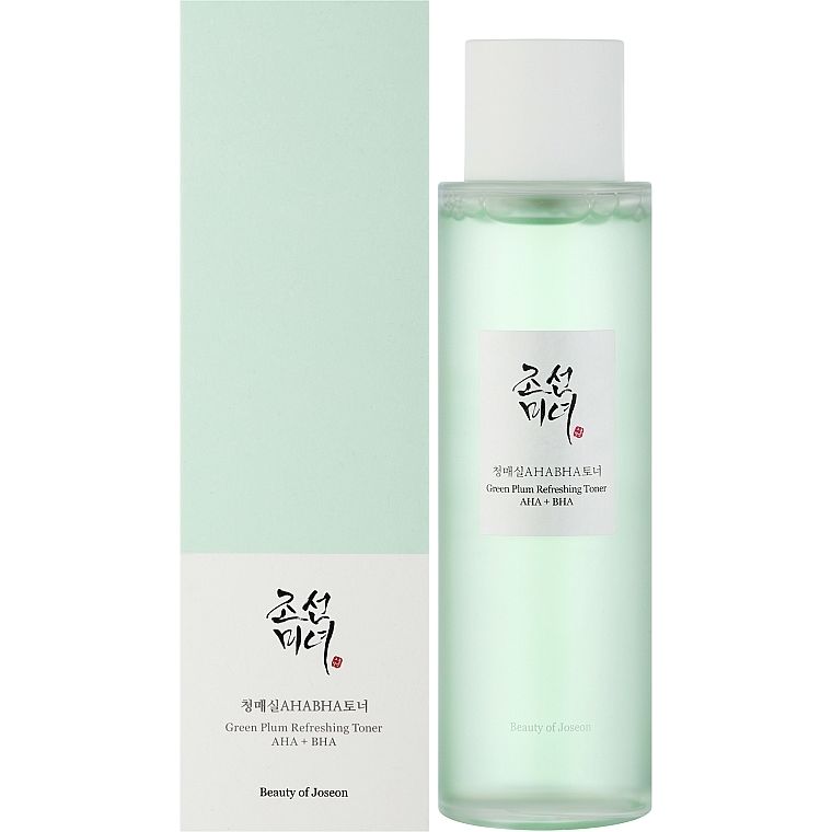 Тонер для лица Beauty of Joseon Green plum refreshing toner AHA + BHA с кислотами 150 мл - фото 1