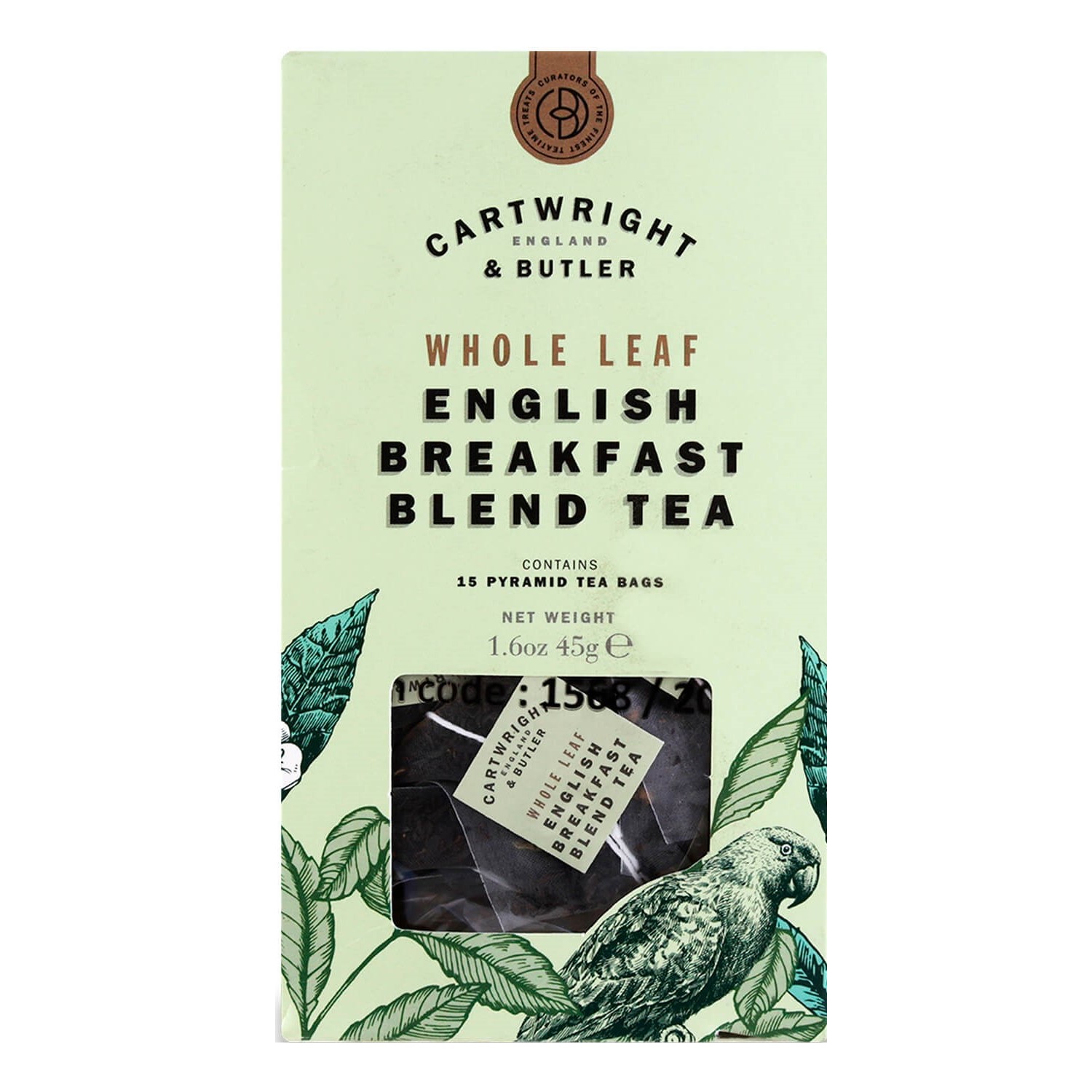Чай черный Cartwright & Butler English Breakfast, в пакетиках, 15 шт. (882700) - фото 1