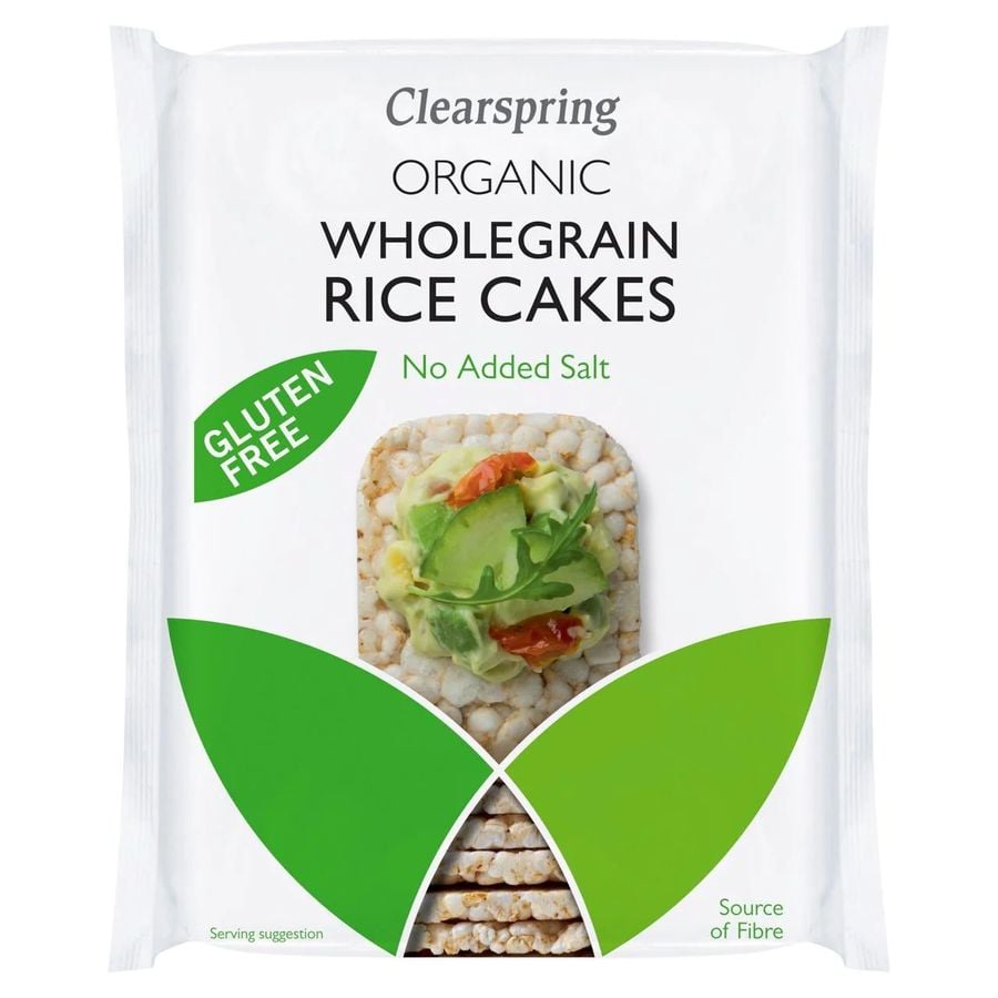 Хлібці рисові Clearspring Organic Rice Cakes без солі органічні 130 г - фото 1