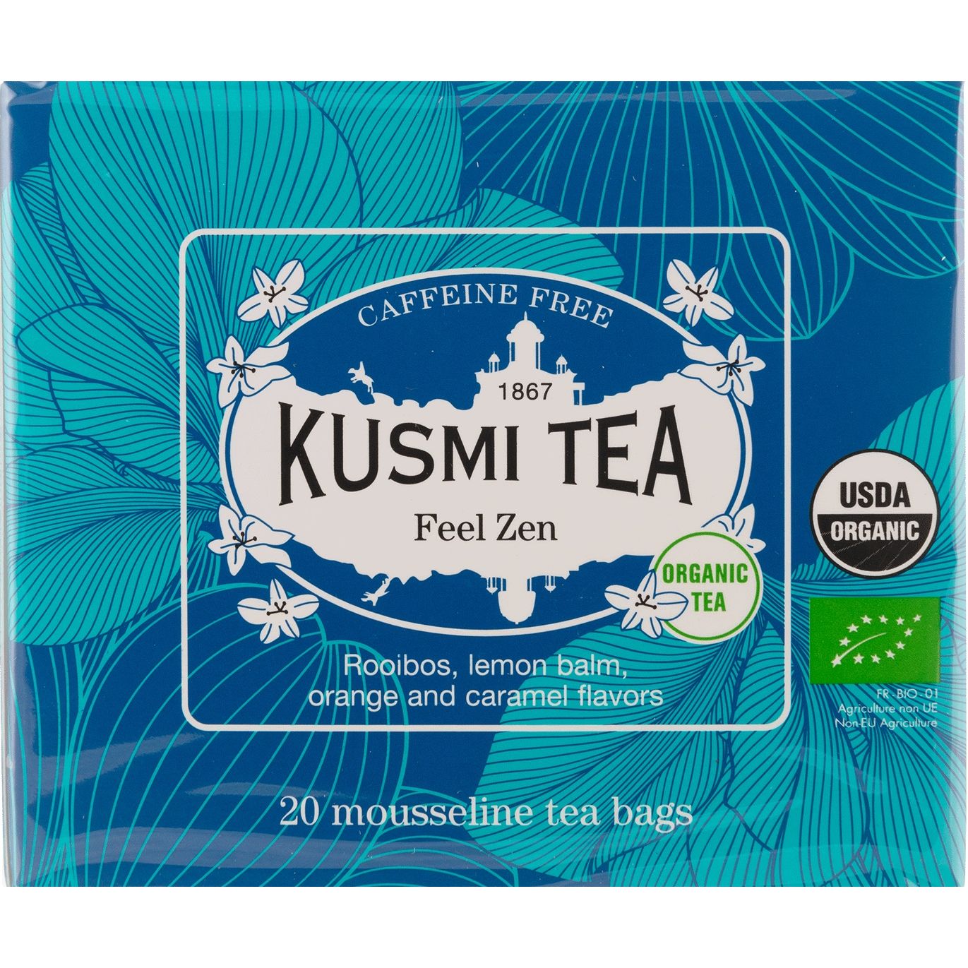 Чай трав'яний Kusmi Tea Feel Zen органічний 40 г (20 шт. х 2 г) - фото 1