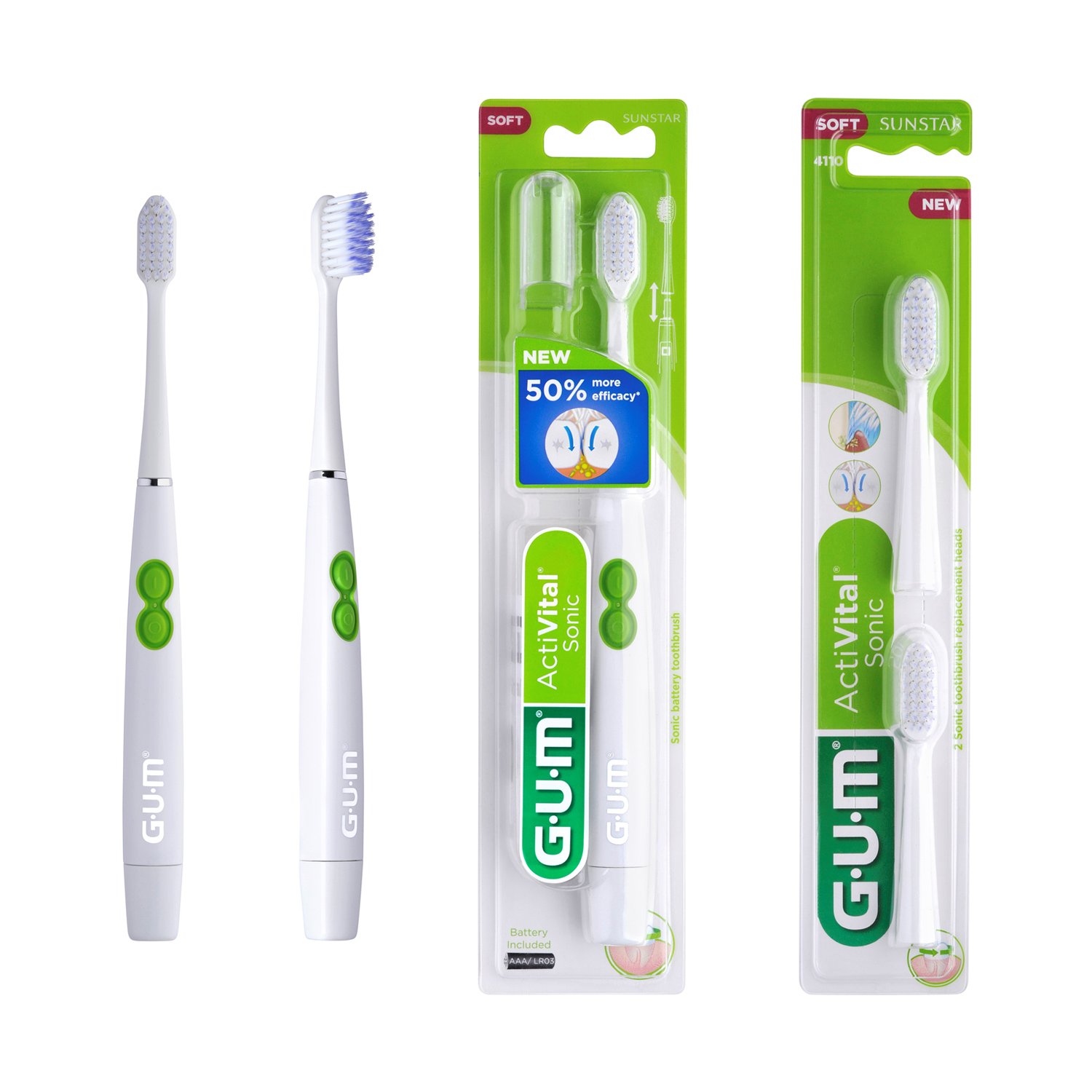 Электрическая зубная щетка GUM Sonic Daily белая - фото 6