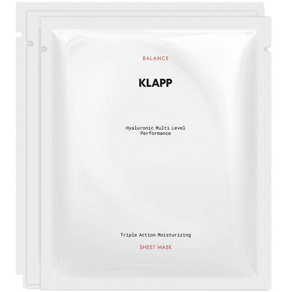 Маска для лица Klapp Triple Action Moisturizing Sheet Mask 20 мл х 3 шт. - фото 3