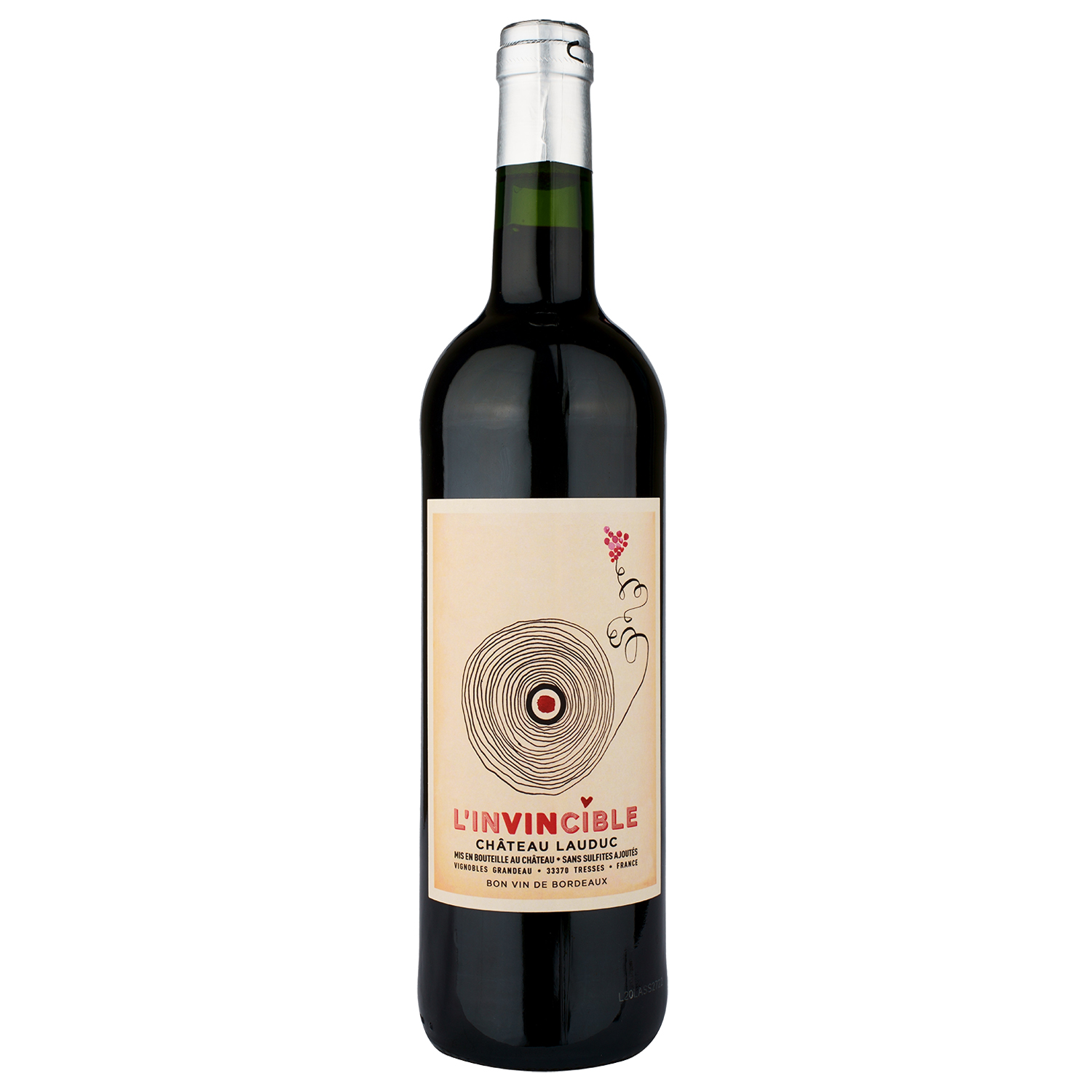 Вино Chateau Lauduc Invincible, червоне, сухе, 0,75 л (R3701) - фото 1