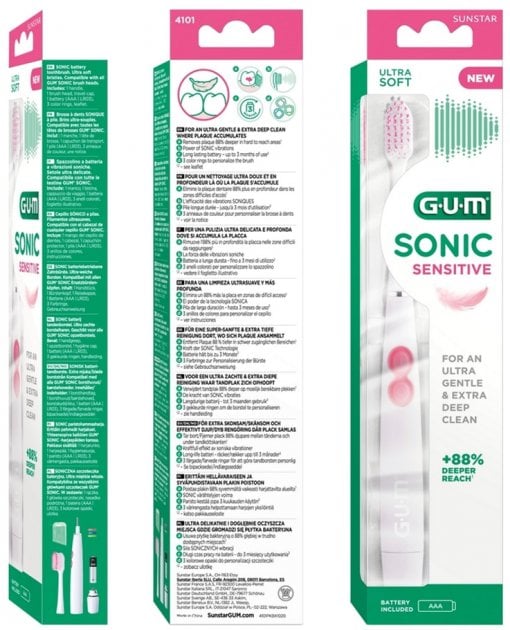 Електрична зубна щітка GUM Sonic Sensitive - фото 5