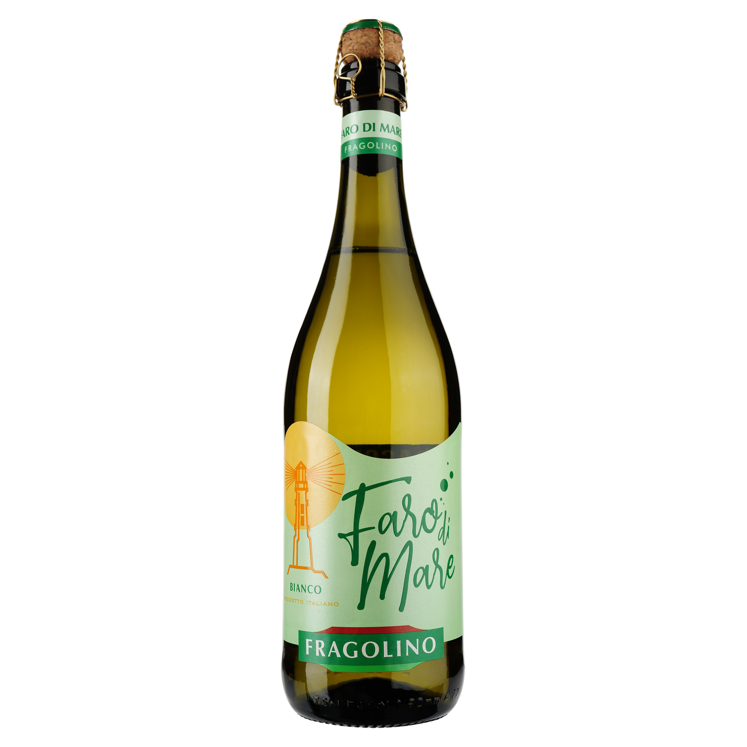 Игристый винный напиток Faro Di Mare Fragolino Клубника, ароматизированный, белый, сладкий, 0,75 л - фото 1