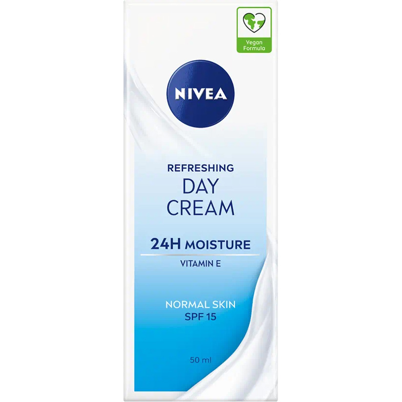 Освежающий дневной крем Nivea SPF 15 Интенсивное увлажнение 24 часа для нормальной кожи 50 мл - фото 3