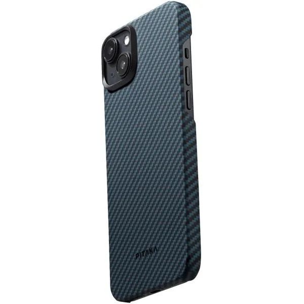 Чехол-накладка Pitaka MagEZ Case 4 Twill 1500D Black/Blue для iPhone 15 - фото 2