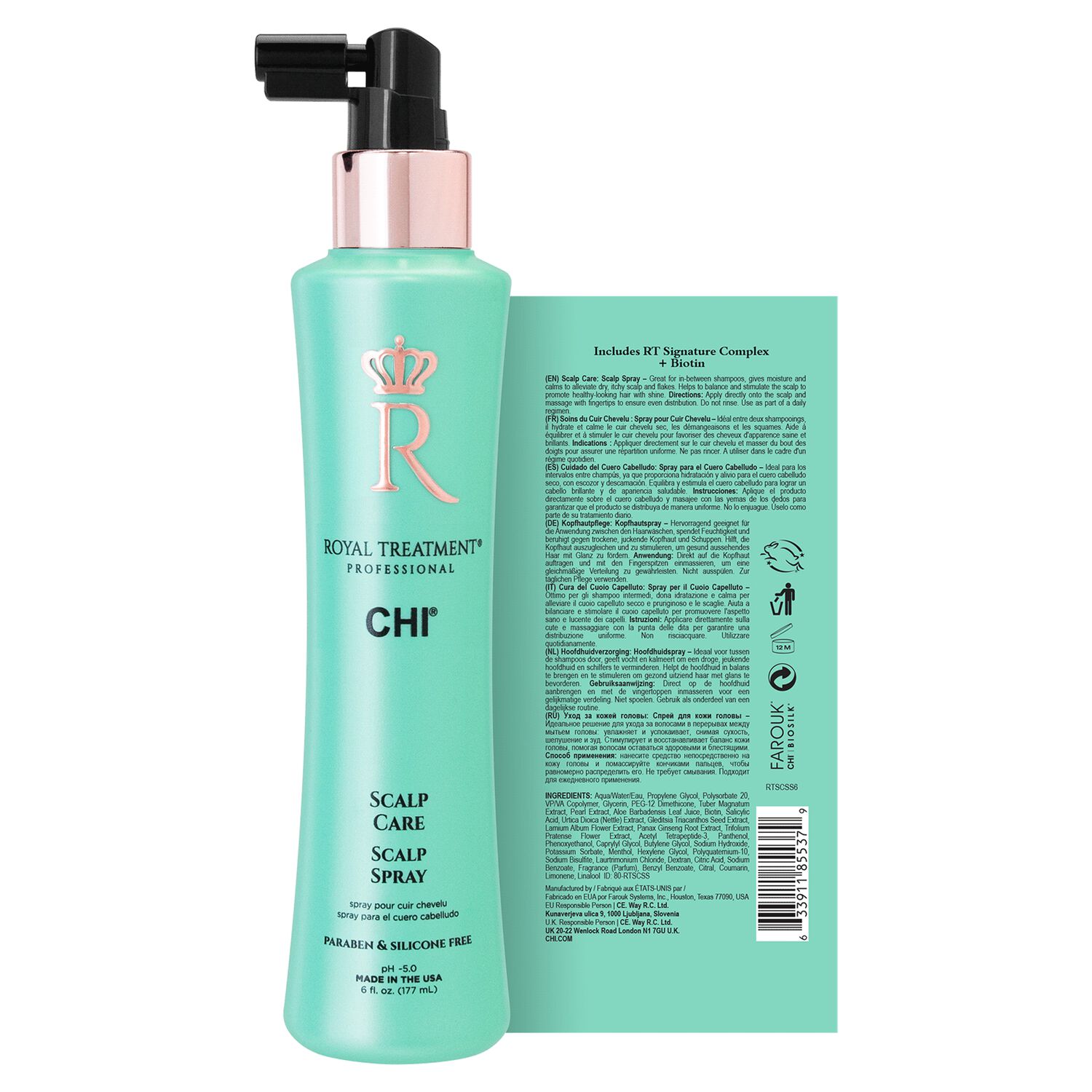 Спрей для шкіри голови CHI Royal Treatment Scalp Care Scalp заспокійливий 118 мл - фото 2