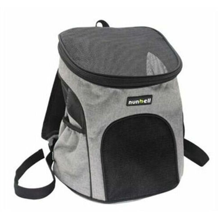 Рюкзак для переноски тварин Nunbell 34х20х23 см сірий - фото 1