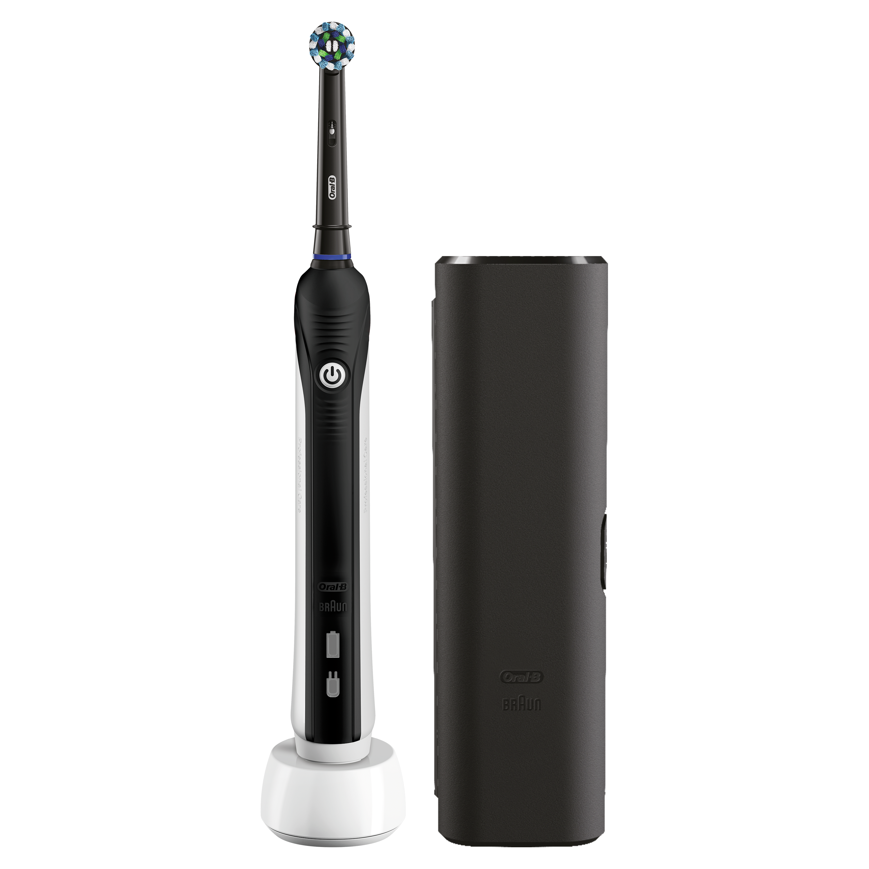 Электрическая зубная щётка Oral-B Pro 750 D16.513.1UX типа 3756, с чехлом для хранения, черный - фото 2