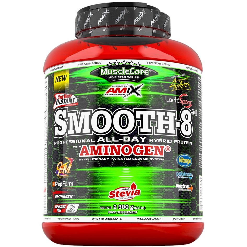 Протеїн Amix MuscleCore Smooth-8 Protein Ваніль 2.3 кг (820399) - фото 1