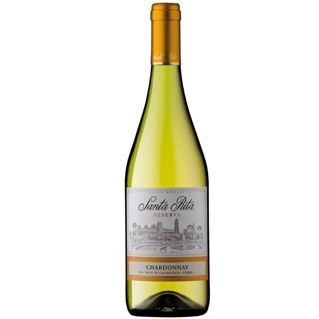 Вино Santa Rita Reserva Chardonnay Casablanca Valley D.O., біле, сухе, 13,5%, 0,75 л - фото 1