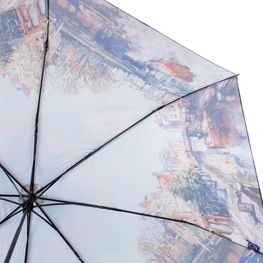 Жіноча складана парасолька механічна Nex 100 см різнобарвна - фото 3