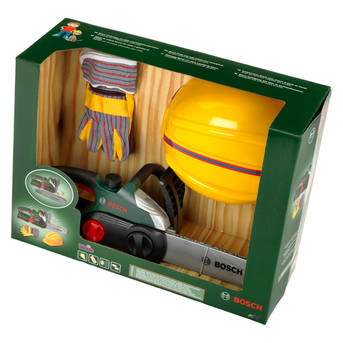Игровой набор Bosch Mini Набор мастера: пила цепная, шлем, перчатки Bosch (8456) - фото 3