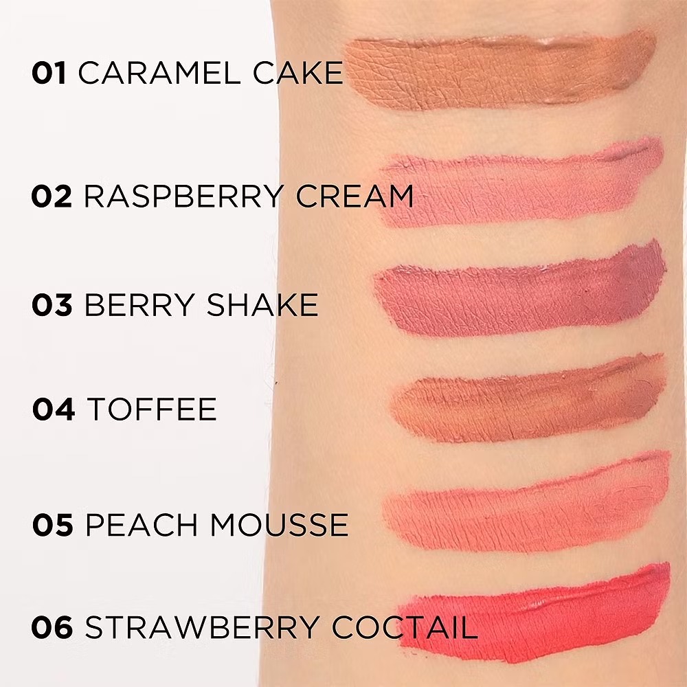 Рідка помада для губ Eveline Cosmetics Variete Satin Matt Lip 01 Caramel Cake 4,5 мл - фото 2