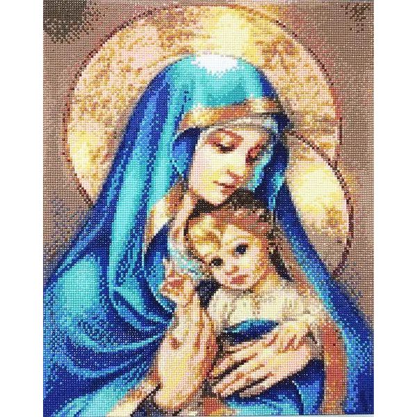 Алмазная вышивка Josef Otten икона Мадонна с младенцем на подрамнике 40x50 см (1305888945.0) - фото 1