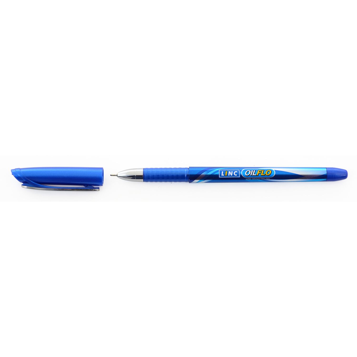 Ручка шариковая Linc Oilflo чернила синие упаковка 12 шт. (411720) - фото 1
