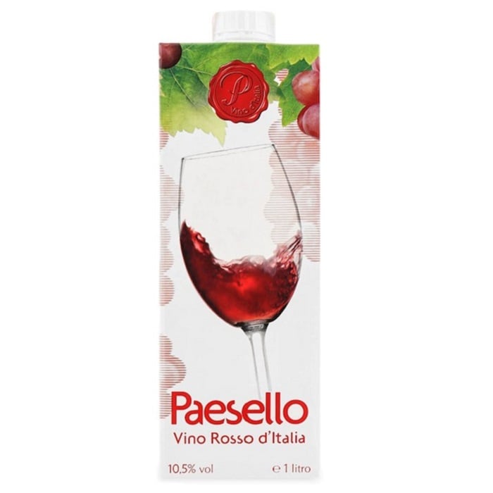 Вино Paesello Rosso, 10,5%, 1 л (814934) - фото 1