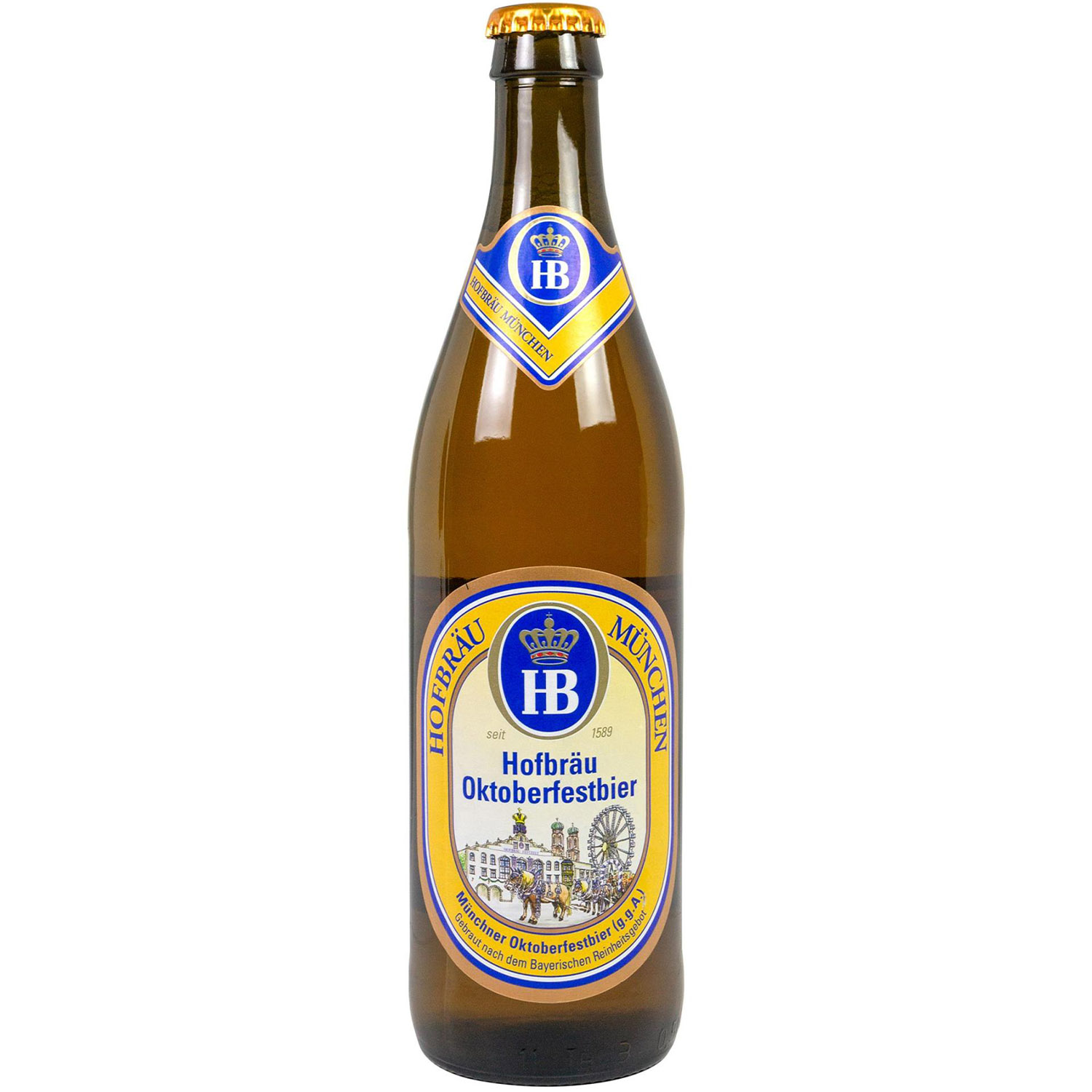 Пиво Hofbrau Oktoberfestbier светлое 6.3% 0.5 л - фото 1