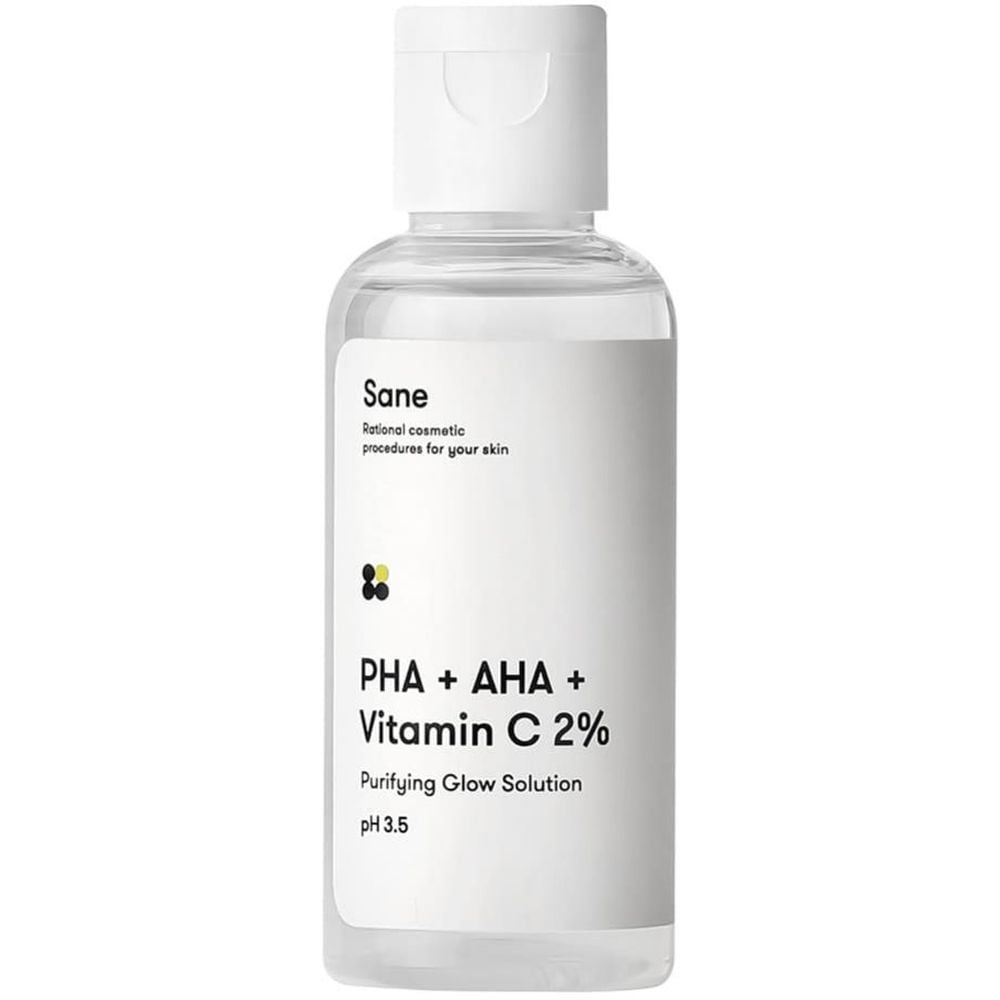 Тонік для обличчя Sane PHA + AHA + Vitamin C 2%, 50 мл - фото 1