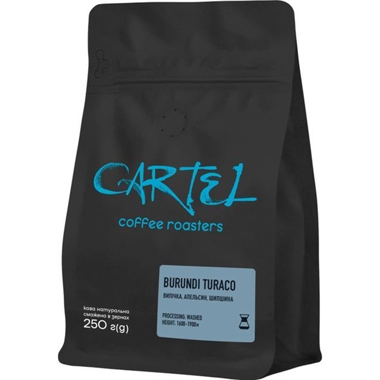 Кава смажена в зернах Cartel Burundi filter 0.250 кг. - фото 1
