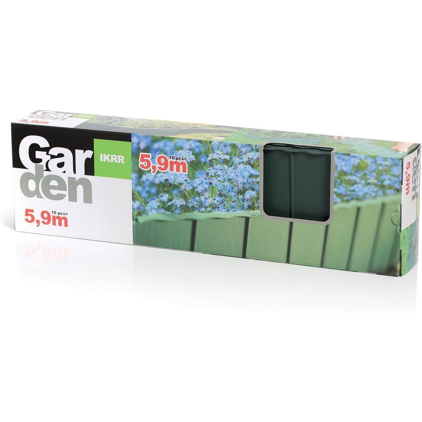 Бордюр садовий Prosperplast Garden Fence 5.9 м темно-зелений (IKRR-G851) - фото 2