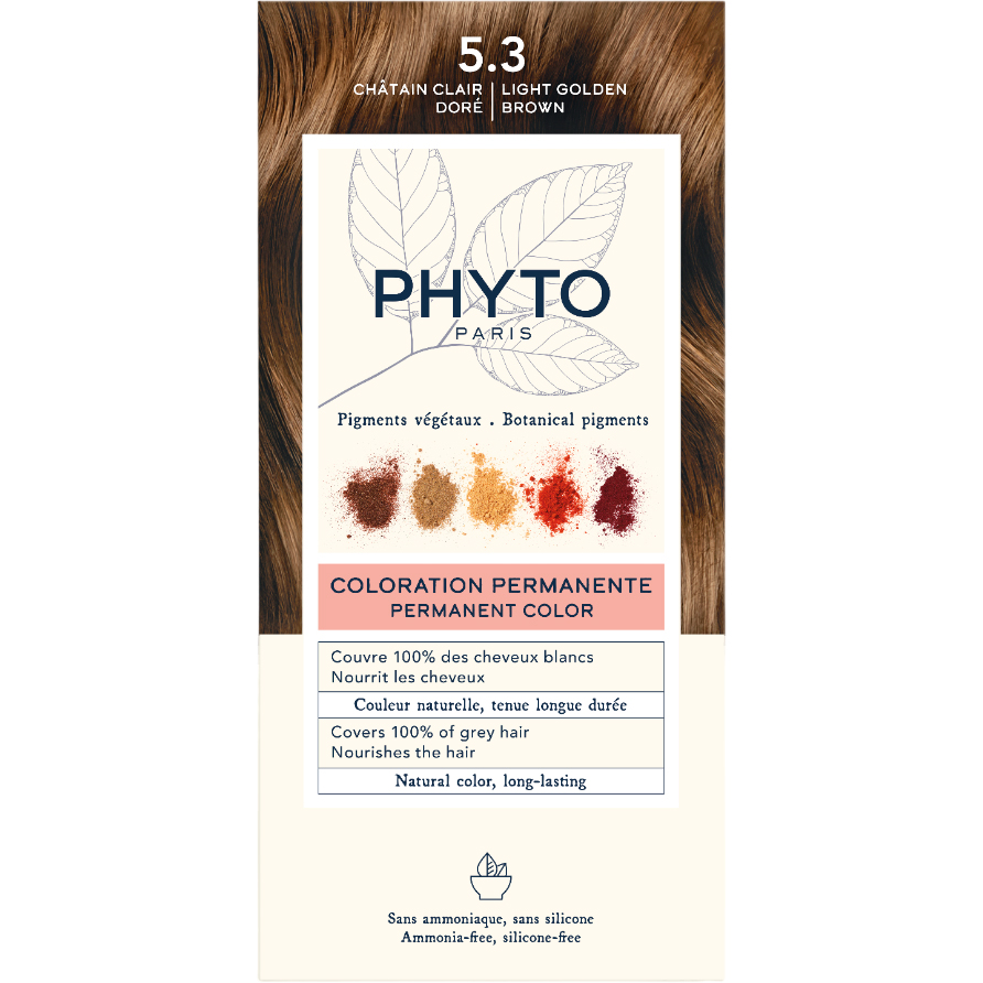 Крем-фарба для волосся Phyto Phytocolor, відтінок 5.3 (світлий шатен, золотистий), 112 мл (РН10021) - фото 1