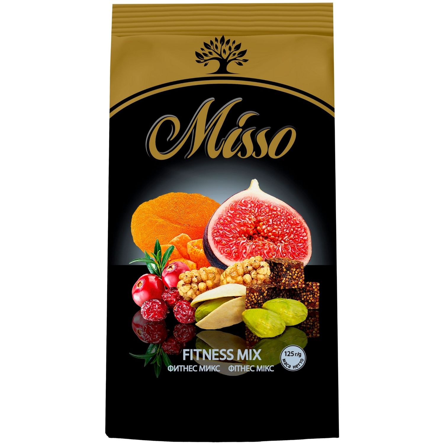 Ассорти сушеных ягод и ядер фисташки Misso Fitness Mix 125 г - фото 1