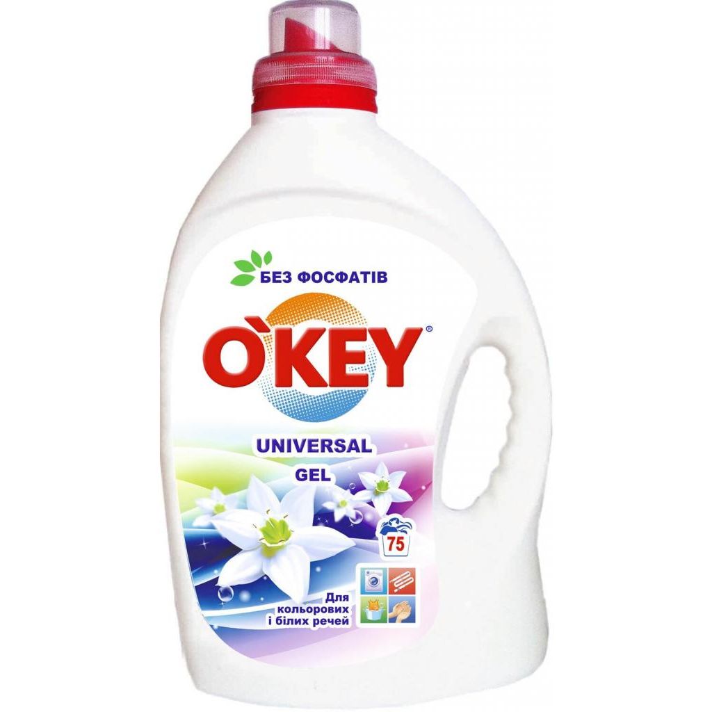 Гель для прання O'key Universal, 3 л - фото 1