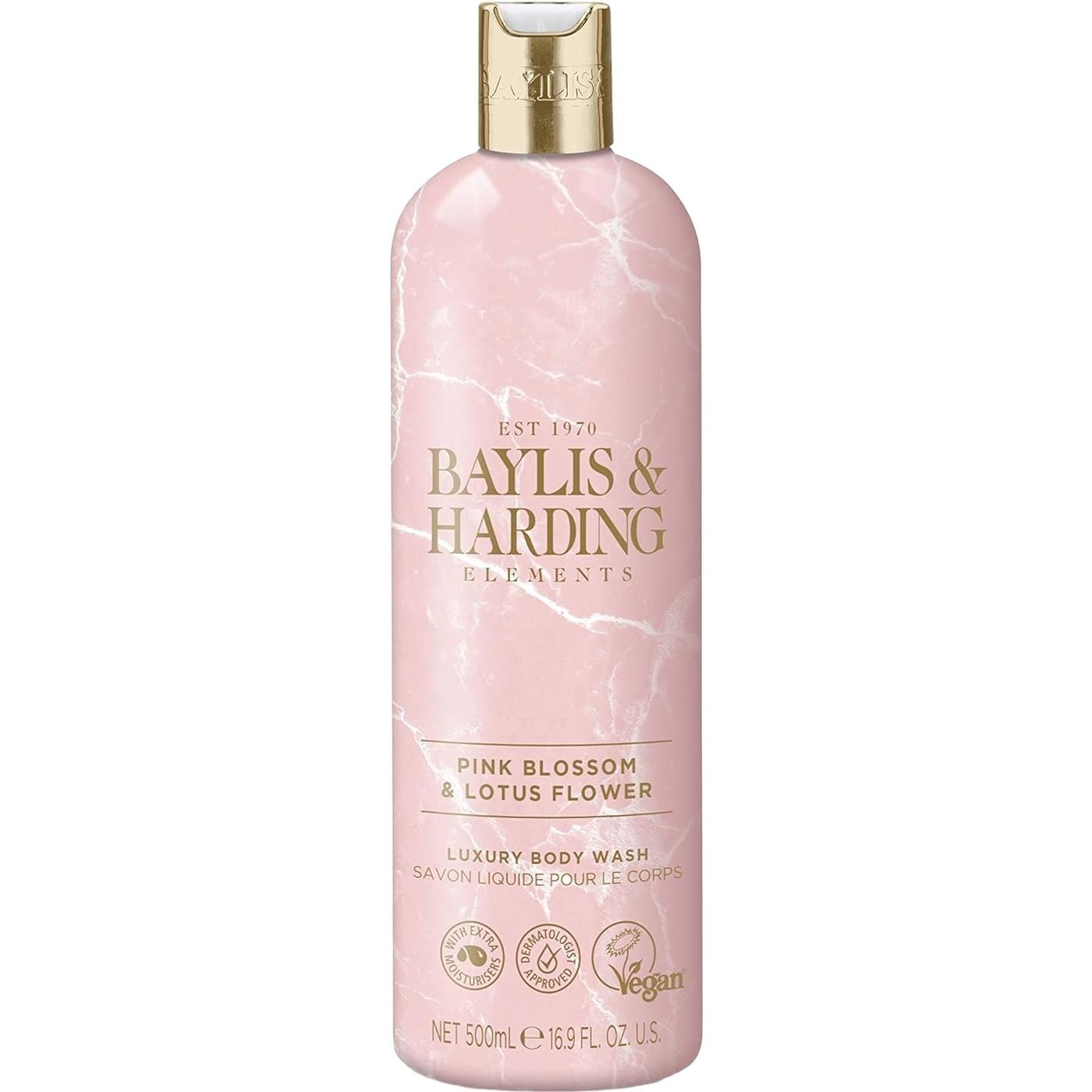 Гель для душа Baylis & Harding Elements Pink Blossom & Lotus Flower 500 мл - фото 1