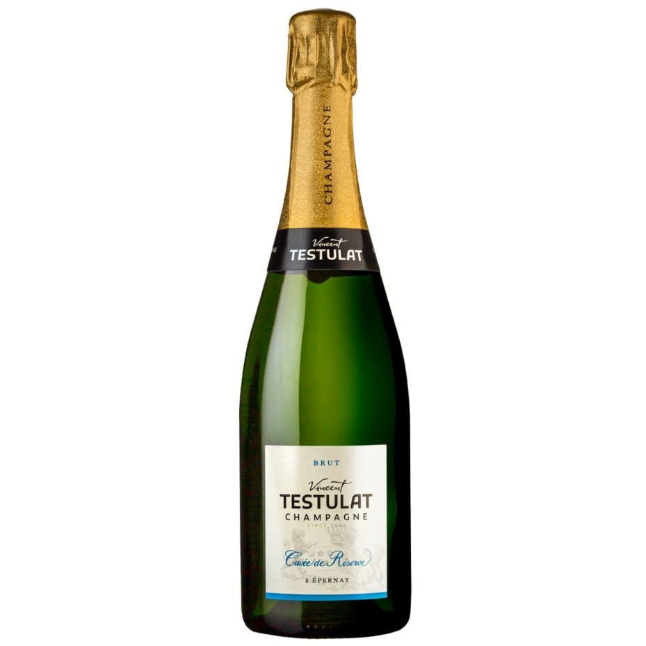 Шампанское Testulat Champagne Brut Cuvee de Reserve, біле, брют, 0,75 л, - фото 1