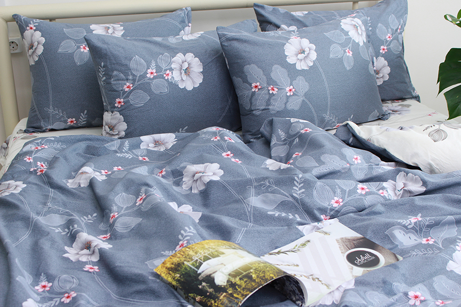 Комплект постільної білизни TAG Tekstil з компаньйоном Сімейний Різнобарвний 000240724 (S522) - фото 2