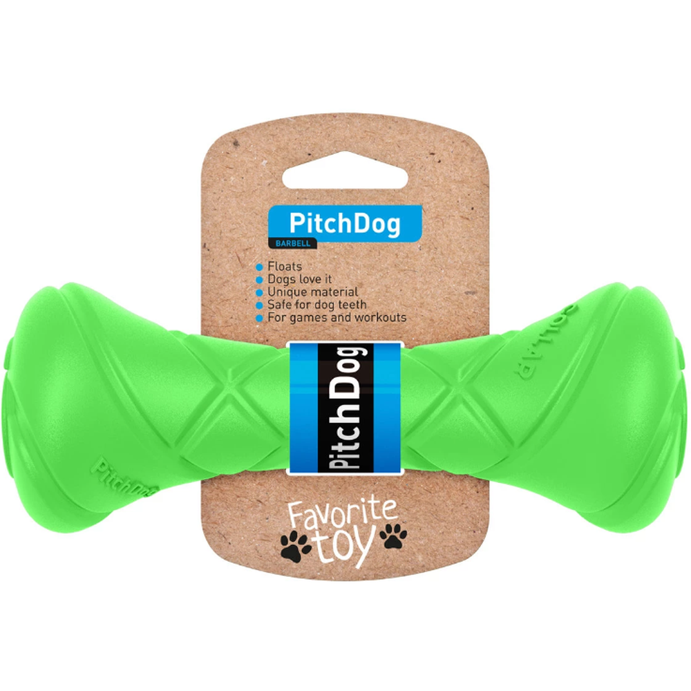 Photos - Dog Toy Ігрова гантель для апортування PitchDog, 19х7 см, салатовий (62395)