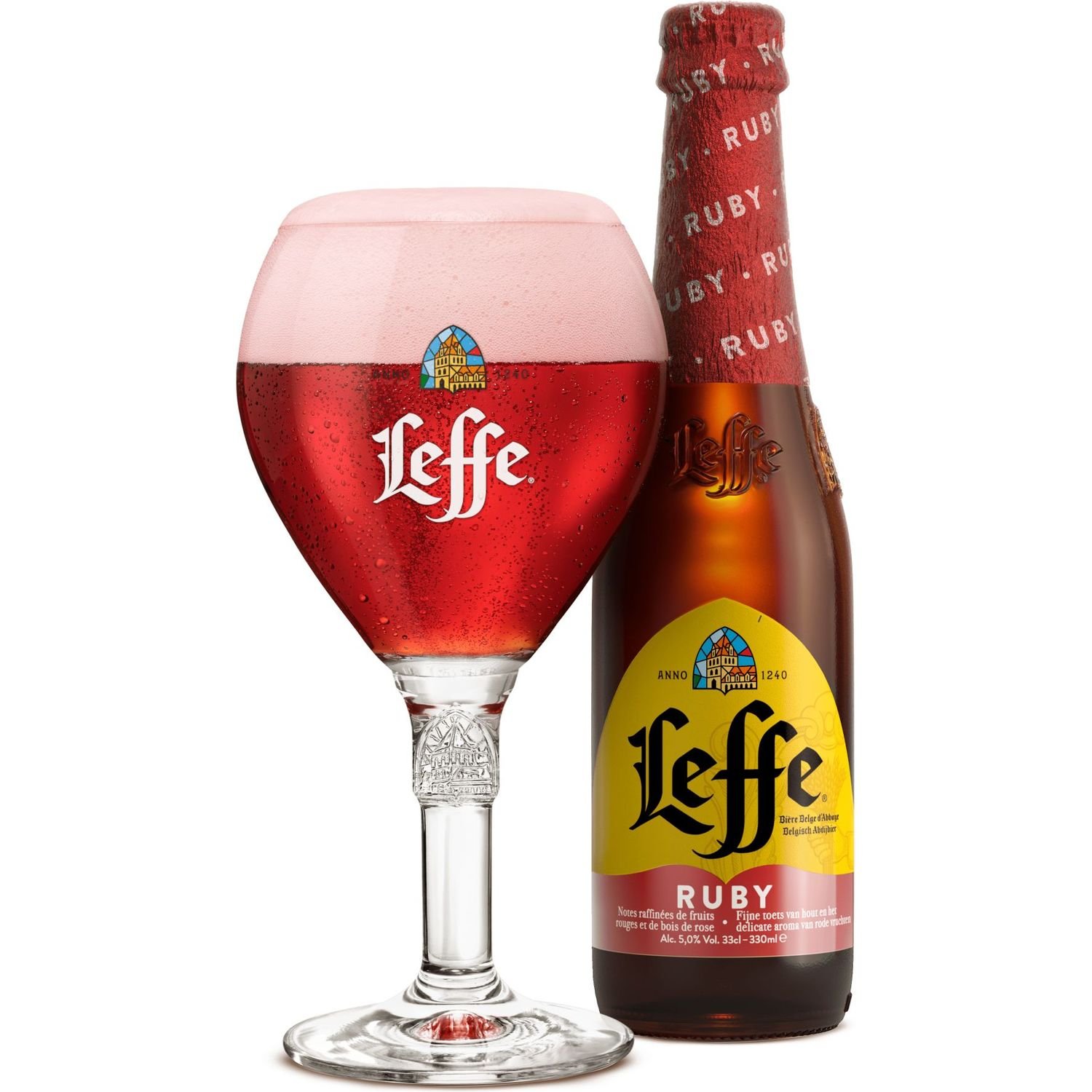 Пиво Leffe Ruby светлое 5%, 0.33 л - фото 2