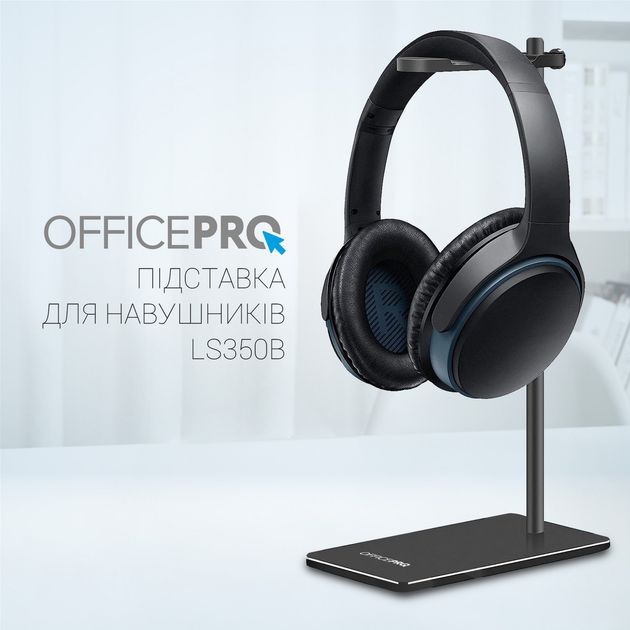 Підставка для навушників OfficePro LS350B Aluminium alloys Black (LS350B) - фото 6