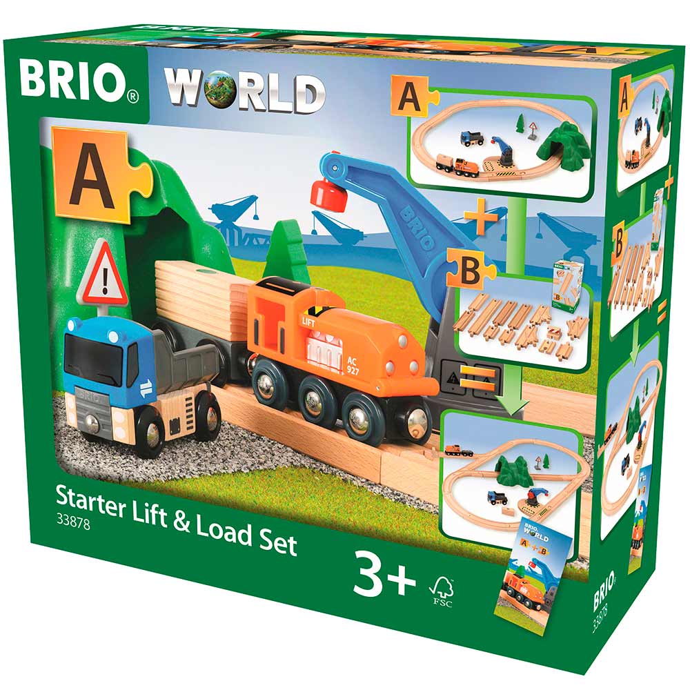 Дитяча залізниця Brio з навантажувальним пунктом (33878) - фото 1