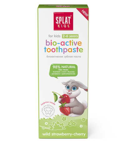 Дитяча зубна паста Splat Kids Суниця-Вишня, від 2 до 6 років, 50 мл - фото 5